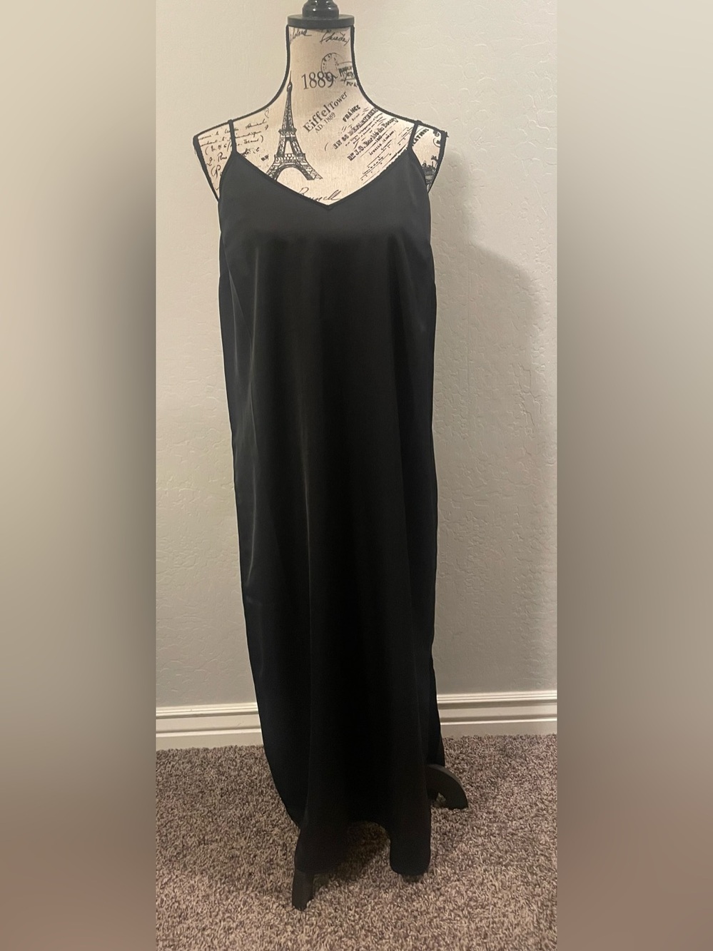 a new day Black Slip Maxi Dress